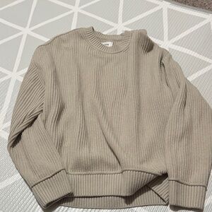 Hollister Taupe Crewneck Sweater